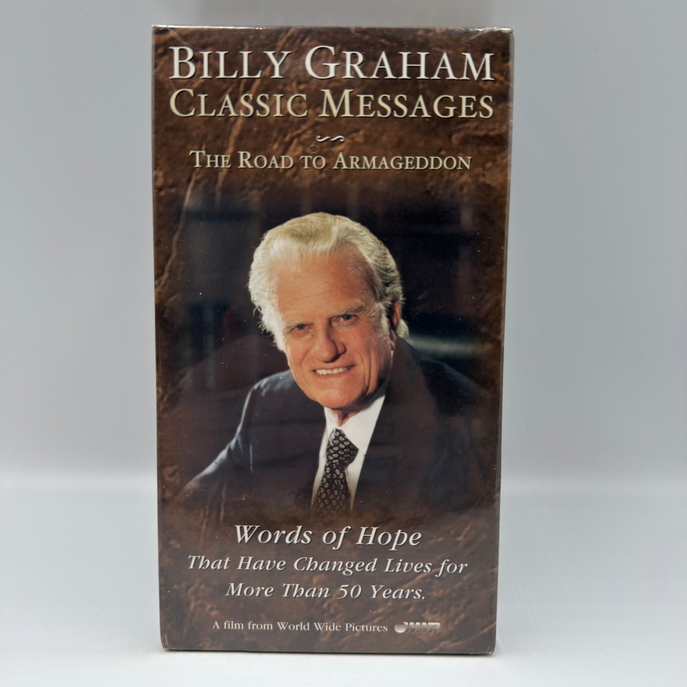 Billy Graham‎ The Road to Armageddon VHS Classic Messages 1984 Factory Sealed